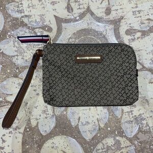 Tommy Hilfiger monogram Tan Wristlet